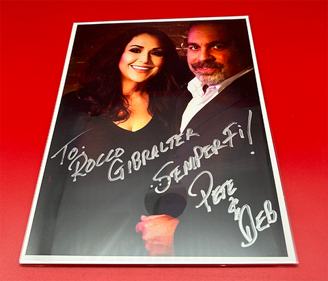 Pete & Deb's Autographed Photo - Acrylic Framed [Item #1217]