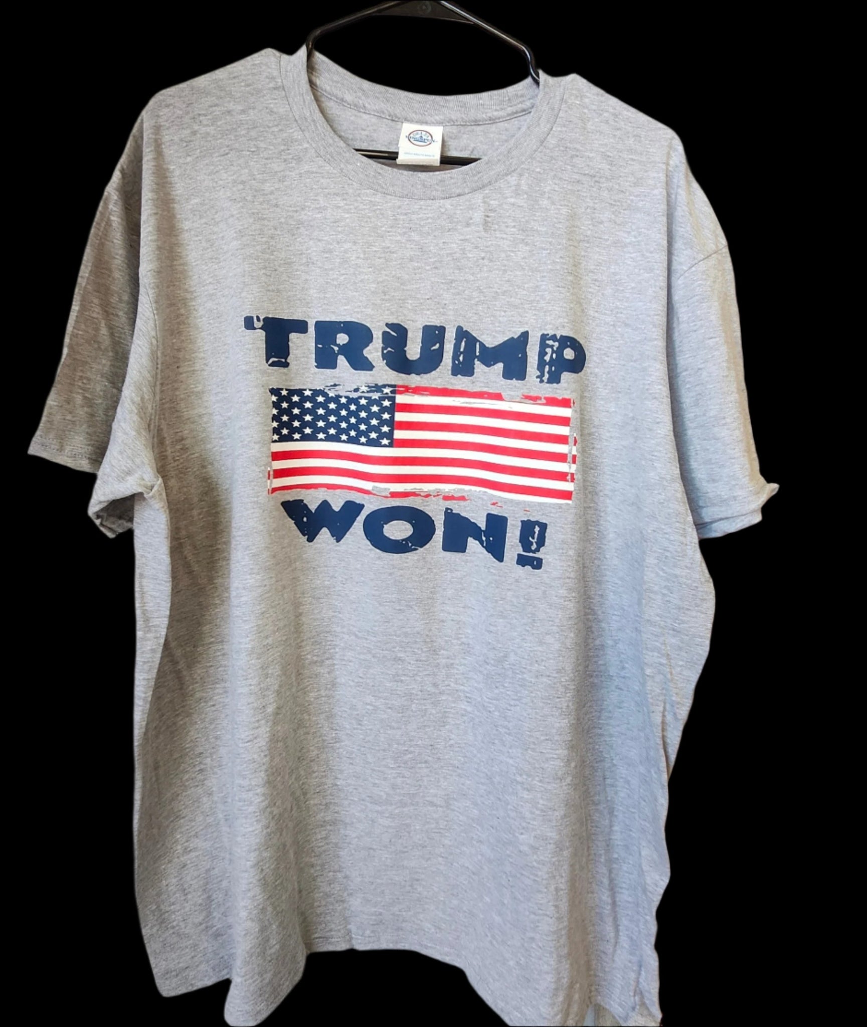 TRUMP WON! T SHIRT [GRAY]