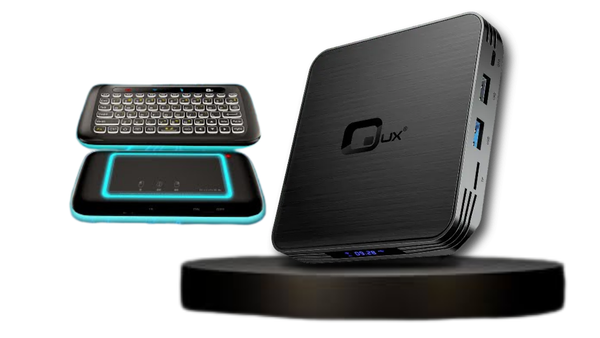 QUX TV Box + Keypad Remote w/Trackpad - QUX Launch Crew Bundle Promotion