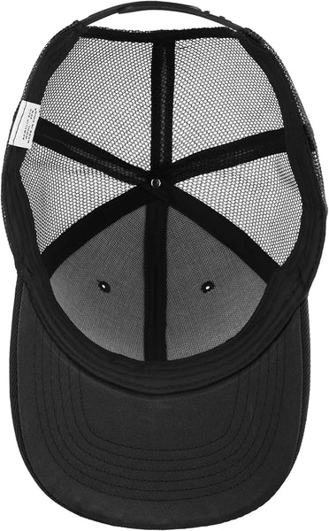 Black Mesh Trucker Hat / Baseball Cap - LFAtv Embroidered Patch