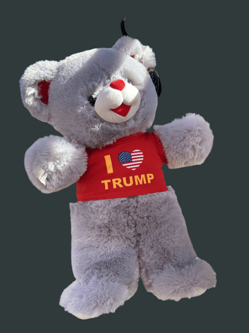 GRAT I LOVE TRUMP TEDDY BEAR