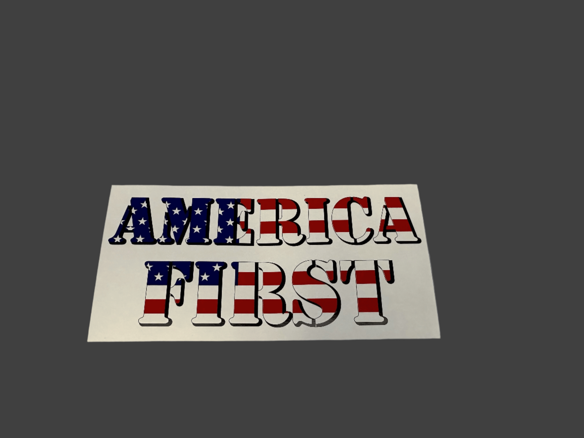 TRUMP FIRST [STICKER]