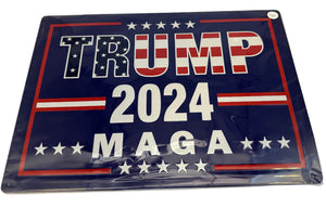 TRUMP 2024 MAGA METAL SIGN