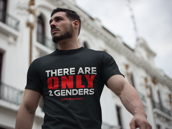 There Are Only 2 Genders - Short Sleeve T-Shirt (Black)