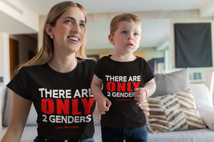 There Are Only 2 Genders - Short Sleeve T-Shirt (Black)